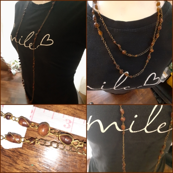 Vtg/Antique Hand-Made Wood Rosary Bead Extra Long Necklace - Picture 6 of 16